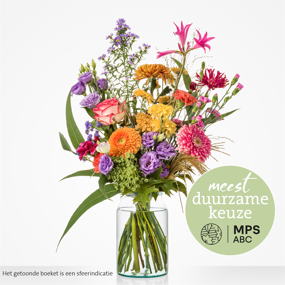 Groen gekeurd 'royaal' plukboeket