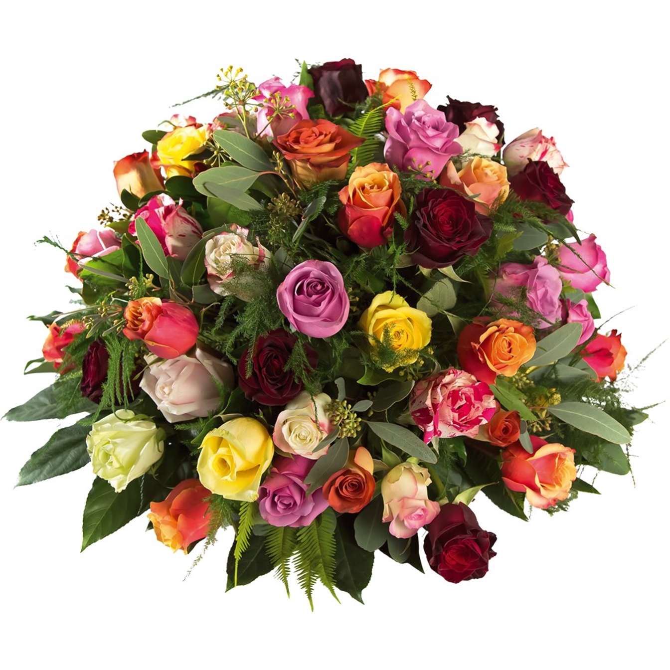 Biedermeier Gemengde grote rozen